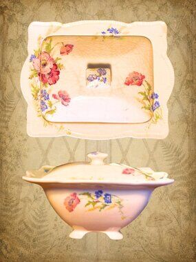 Forgotten Gardens 🥀🧚‍♀️ GRIMWADES ROYAL WINTON “Tralee” Covered Bowl